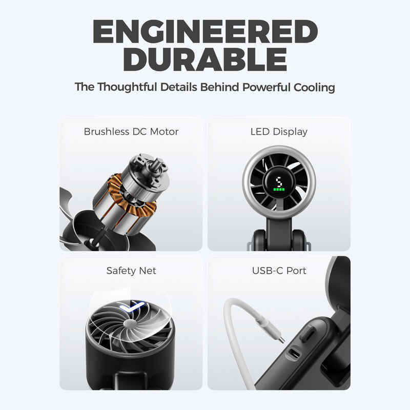 Load image into Gallery viewer, Turbo Handheld Fan - Blow Dryer Level Wind Targeted Airflow
