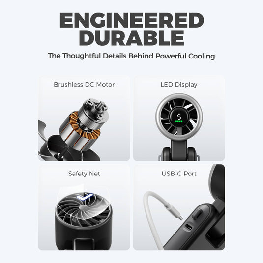 Turbo Handheld Fan - Blow Dryer Level Wind Targeted Airflow