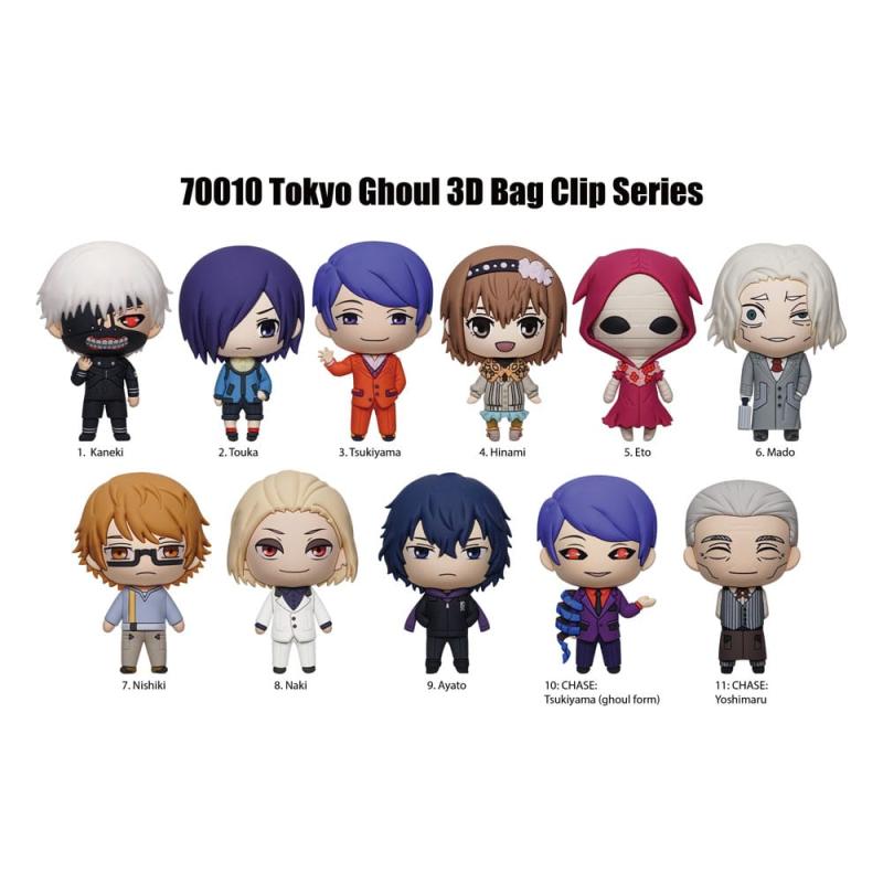 Chargez l&#39;image dans la visionneuse de la galerie, Monogram Tokyo Ghoul - 10th Anniversary Series 2 3D Figural Foam Bag Clip Mystery Bag
