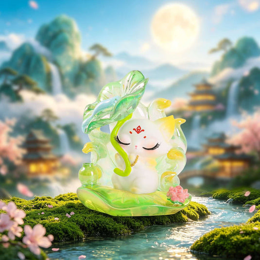 Floral Decor - Nine-Tailed Fox Resin 1Pc Blind Box