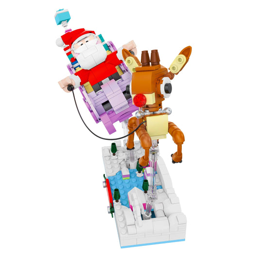 Brickcraft Rudolph Santa's Sleigh Christmas Building Brick
