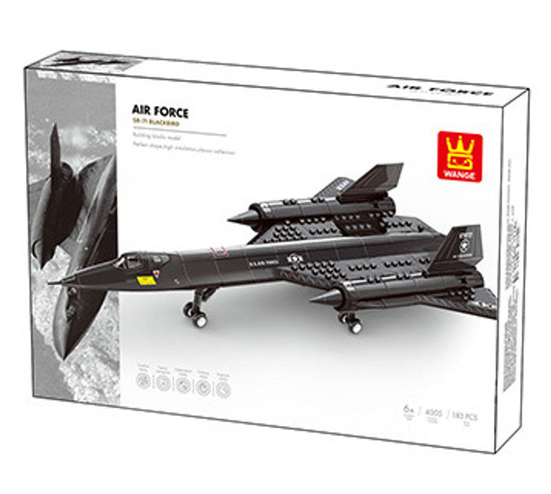 Load image into Gallery viewer, Wange Bricks: Military MOC SR-71 Blackbird Aircraft Brick Toy
