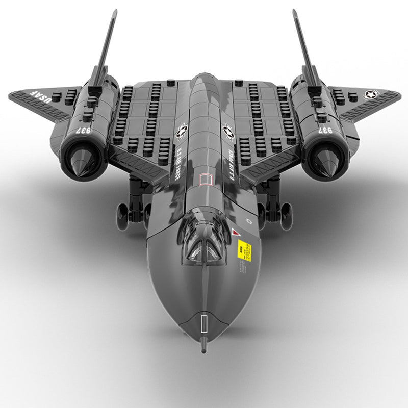 Load image into Gallery viewer, Wange Bricks: Military MOC SR-71 Blackbird Aircraft Brick Toy
