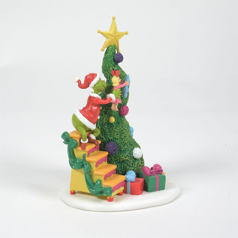 Cargue la imagen en el visor de la galería, Enesco Dr. Seuss Grinch Village - It Takes Two, Grinch &amp; Cindy-L Mini Figure
