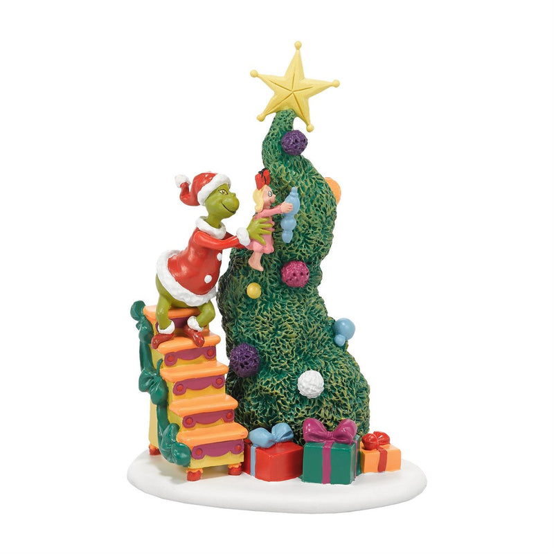 Cargue la imagen en el visor de la galería, Enesco Dr. Seuss Grinch Village - It Takes Two, Grinch &amp; Cindy-L Mini Figure
