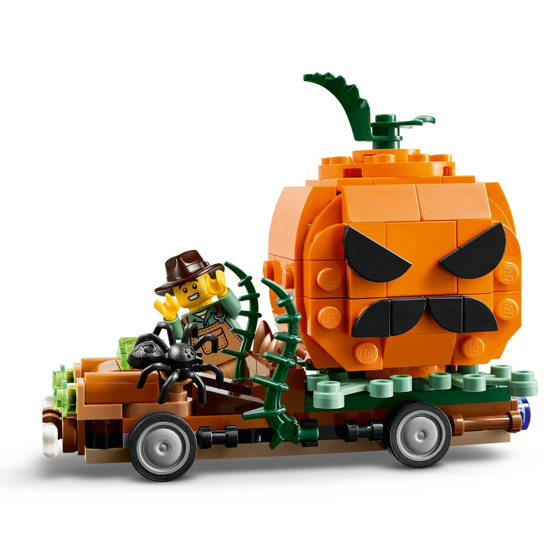 Load image into Gallery viewer, Lego: Jack-O'-Lantern - Pickup Truck Building Figure

