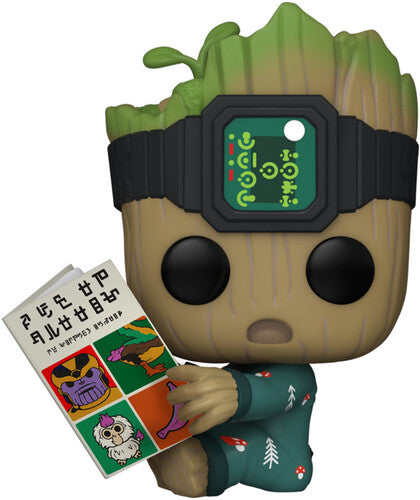 Chargez l&#39;image dans la visionneuse de la galerie, POP Marvel : I Am Groot - Pyjama short Groot avec livre
