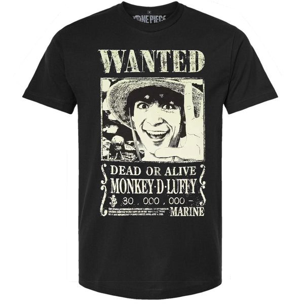 One Piece - Luffy Live Action Wanted Poster T-Shirt