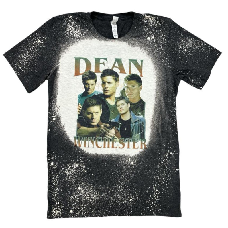 Load image into Gallery viewer, Supernatural - Dean Winchester Bleached Tie Dye T-Shirt
