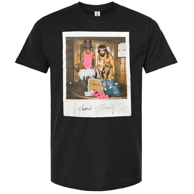 Load image into Gallery viewer, Cheech &amp; Chong In Underwear Dressing Up Polaroid Picture T-Shirt
