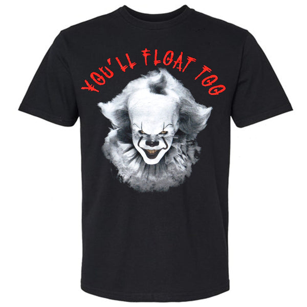 It Pennywise - You’ll Float Too Black Adult T-Shirt