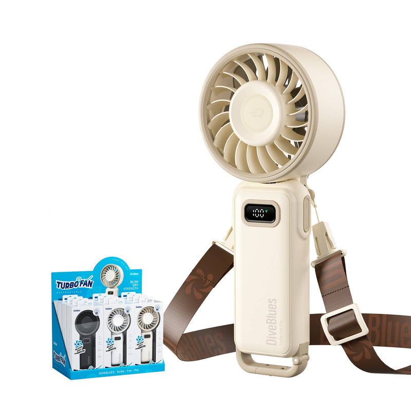 Load image into Gallery viewer, Turbo Wind Handheld Fan - Blow Dryer Level Power Fanzy
