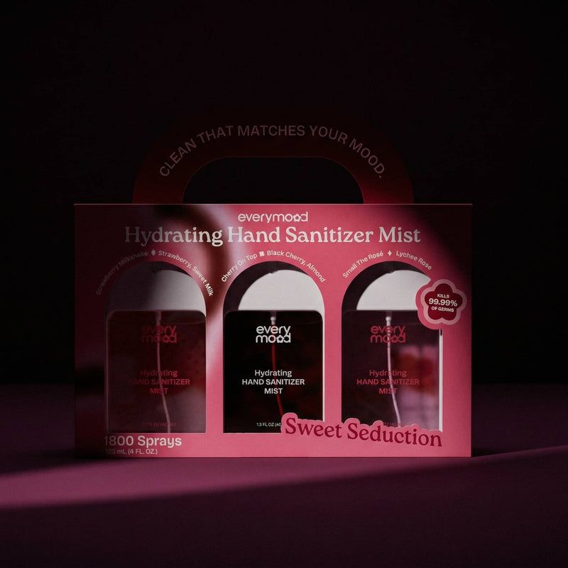 Load image into Gallery viewer, EveryMood Sweet Seduction 3Pcs Spray Mist Hand Sanitizer
