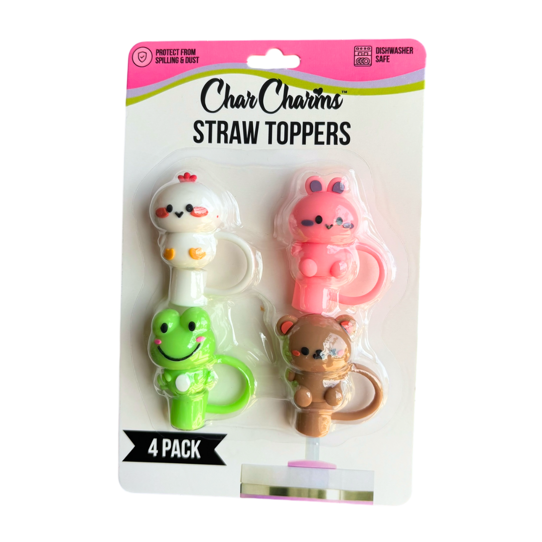 Animal - (Retail 4-pack) Straw Toppers – Kryptonite Character Store