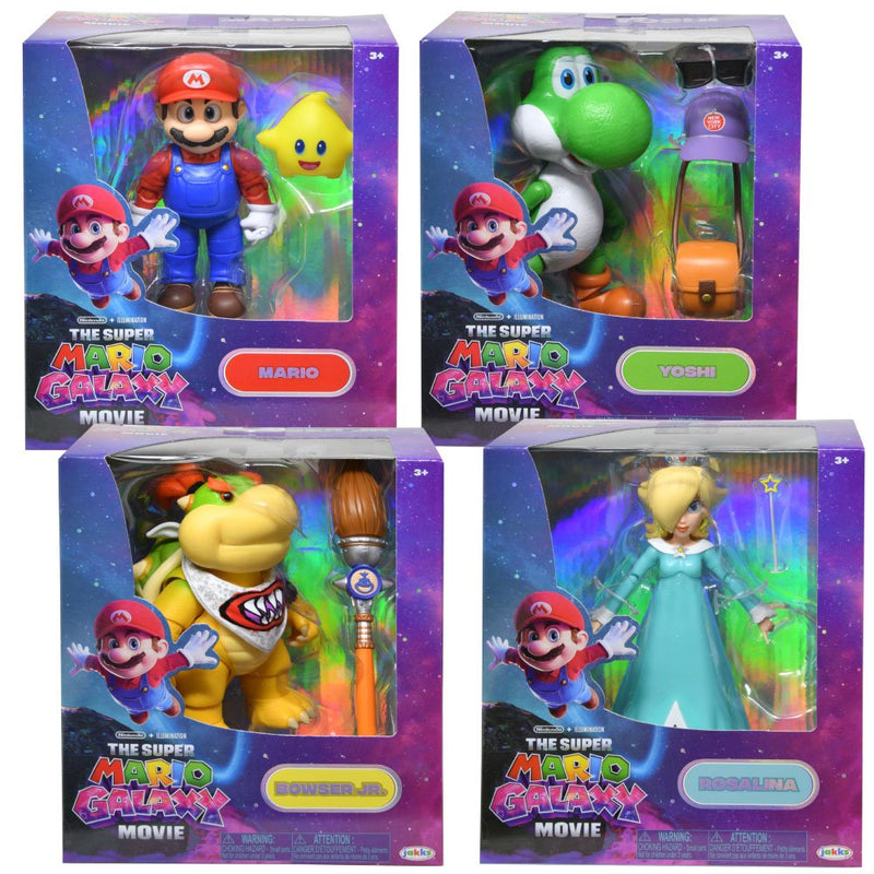 Load image into Gallery viewer, Super Mario - Galaxy Movie Wave 1 Project Santa Characters 5" Figure
