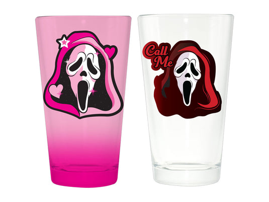 Surreal Entertainment Scream Ghostface 16oz 2 Pack Pint Glasses