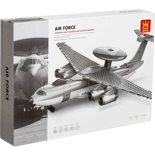 Load image into Gallery viewer, Wange Bricks Air Force: Airborne Early Warning Control Aircraft Brick Toy

