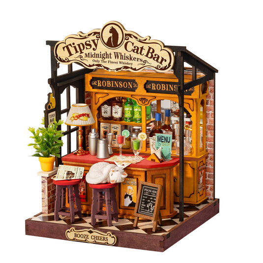 Robotime Rolife - Tipsy Cat Bar DIY Miniature House