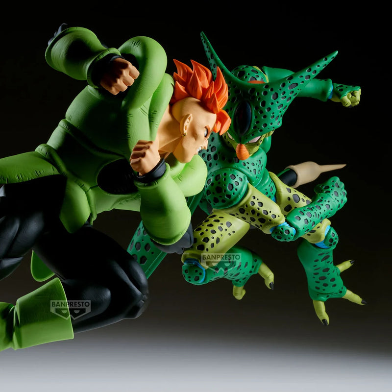 Cargue la imagen en el visor de la galería, Little Buddy Dragon Ball Z - Match Makers Cell Vs Android 16 Figure
