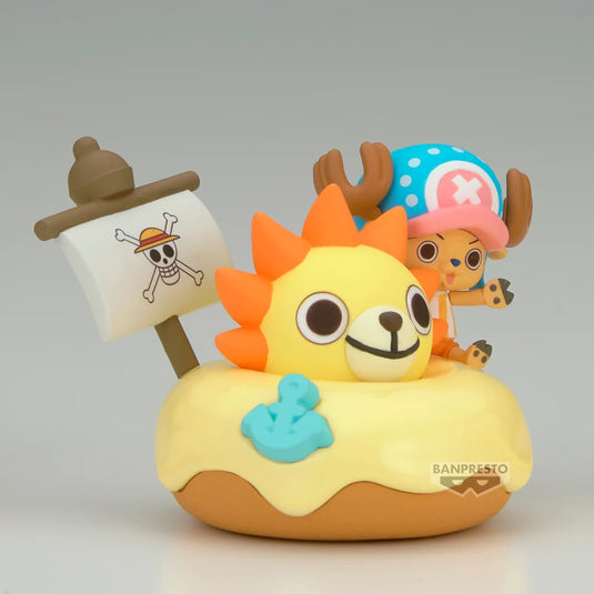 Little Buddy One Piece Paldolce Collection Chopper, Bepo & Pirate Ship (B:Tony Tony Chopper)  Figure