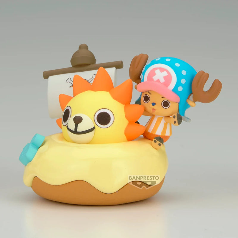 Cargue la imagen en el visor de la galería, Little Buddy One Piece Paldolce Collection Chopper, Bepo &amp; Pirate Ship (B:Tony Tony Chopper)  Figure
