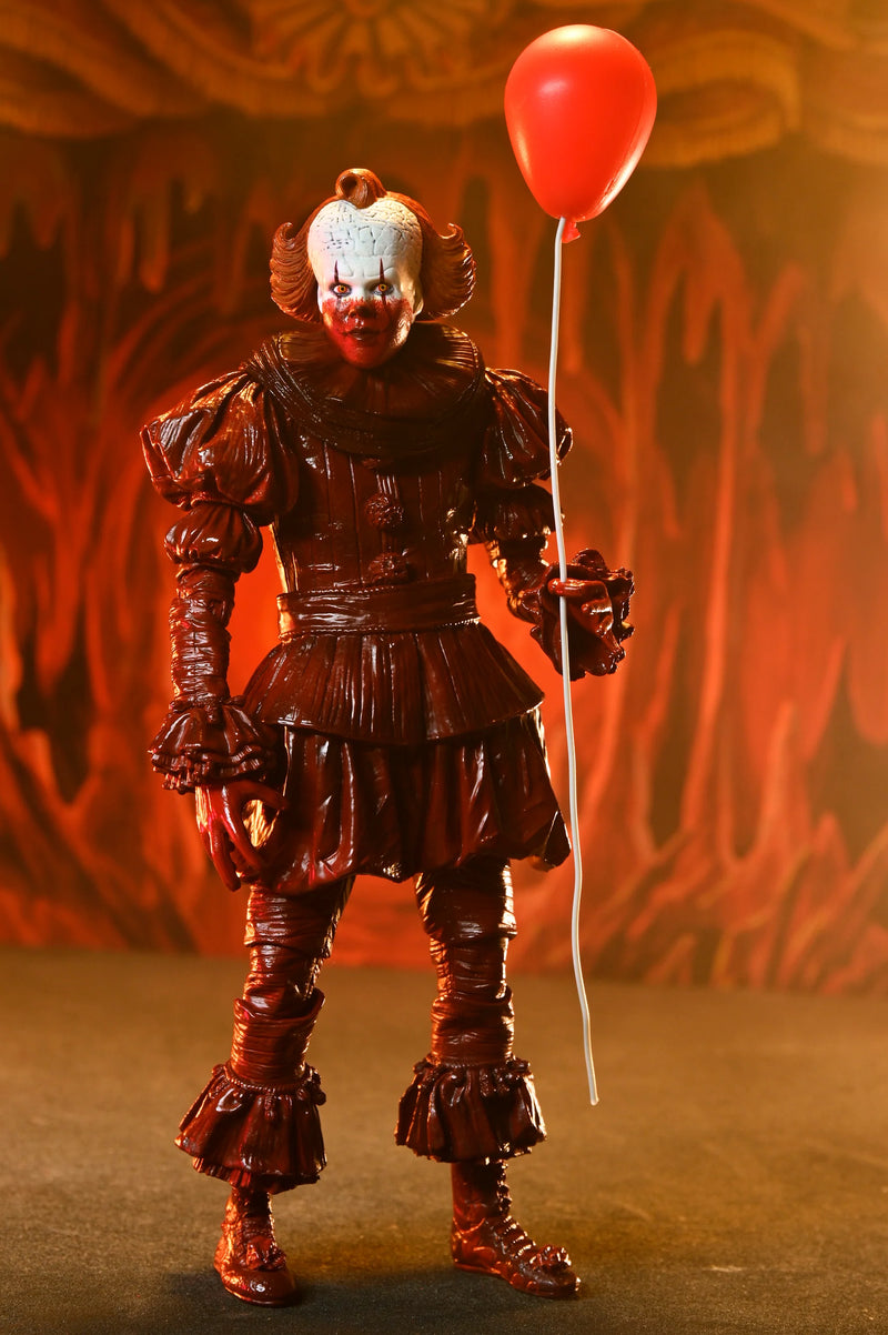 Cargue la imagen en el visor de la galería, IT: Welcome to Derry Ultimate Blood Pennywise Action Figure
