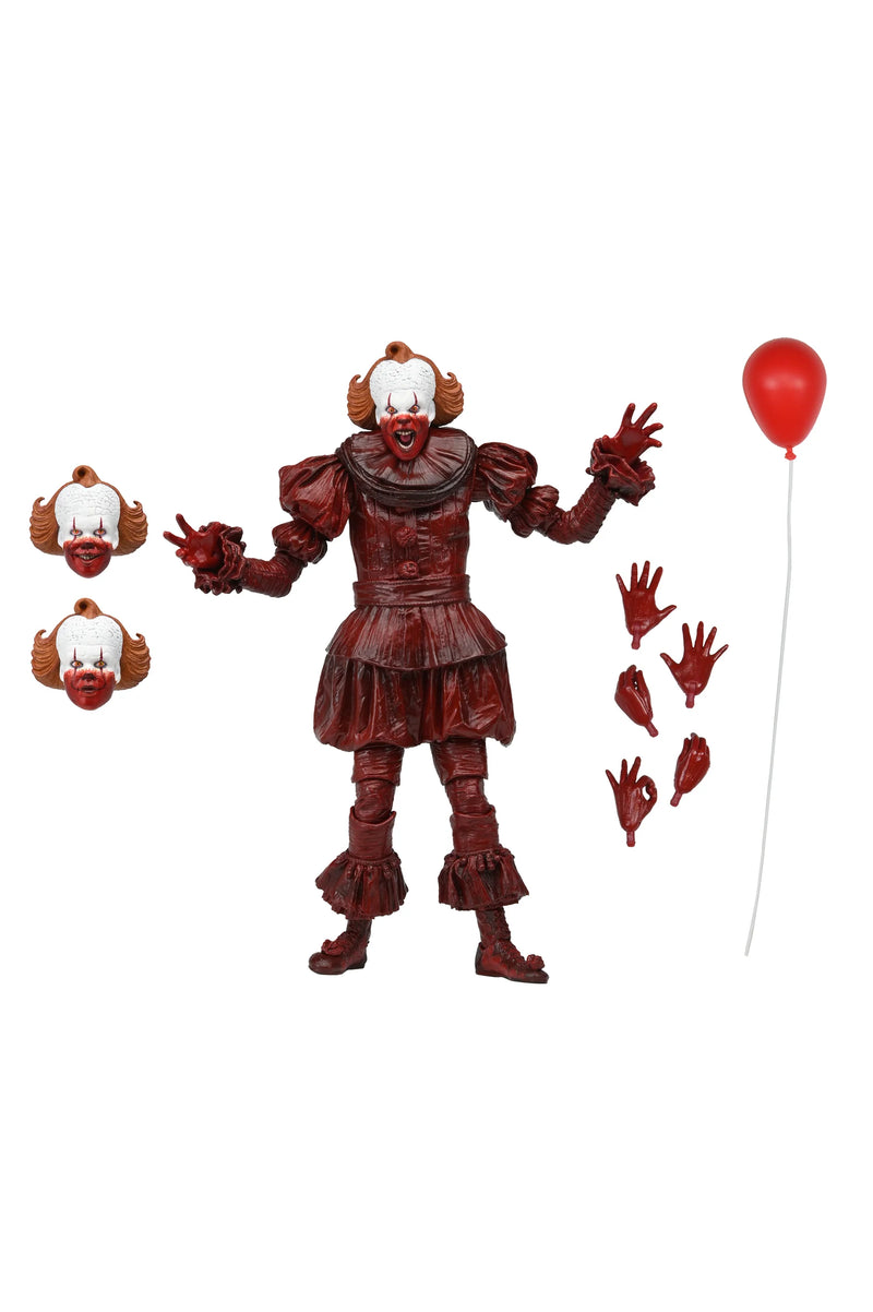 Cargue la imagen en el visor de la galería, IT: Welcome to Derry Ultimate Blood Pennywise Action Figure
