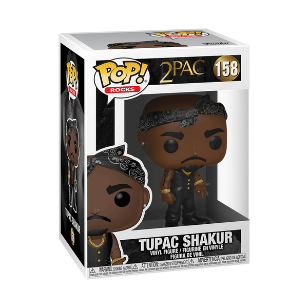 Funko POP! Rocks - Tupac Shakur avec gilet et bandana 