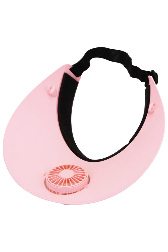 Cap Zone - Women's Matte Pastel 1Pc Electric Fan Sun Visor