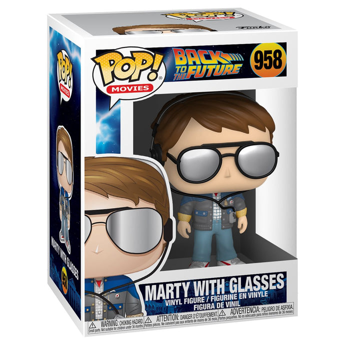 Funko POP! Movies: Back to the Future - Marty with Glasses Vinyl Figure