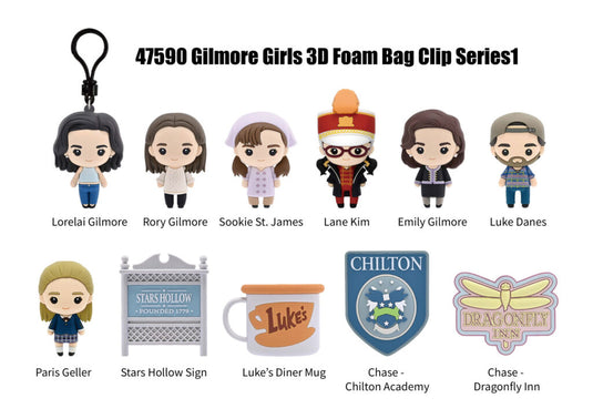 Monogram Gilmore Girls Series 1 Blind Bag 3D Foam Bag Clip | 1 Random