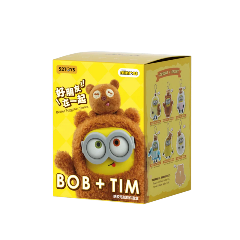 Load image into Gallery viewer, Bob &amp; Tim Best Buddies Forever 1Pc Vinyl Plush Keychain Blind Box
