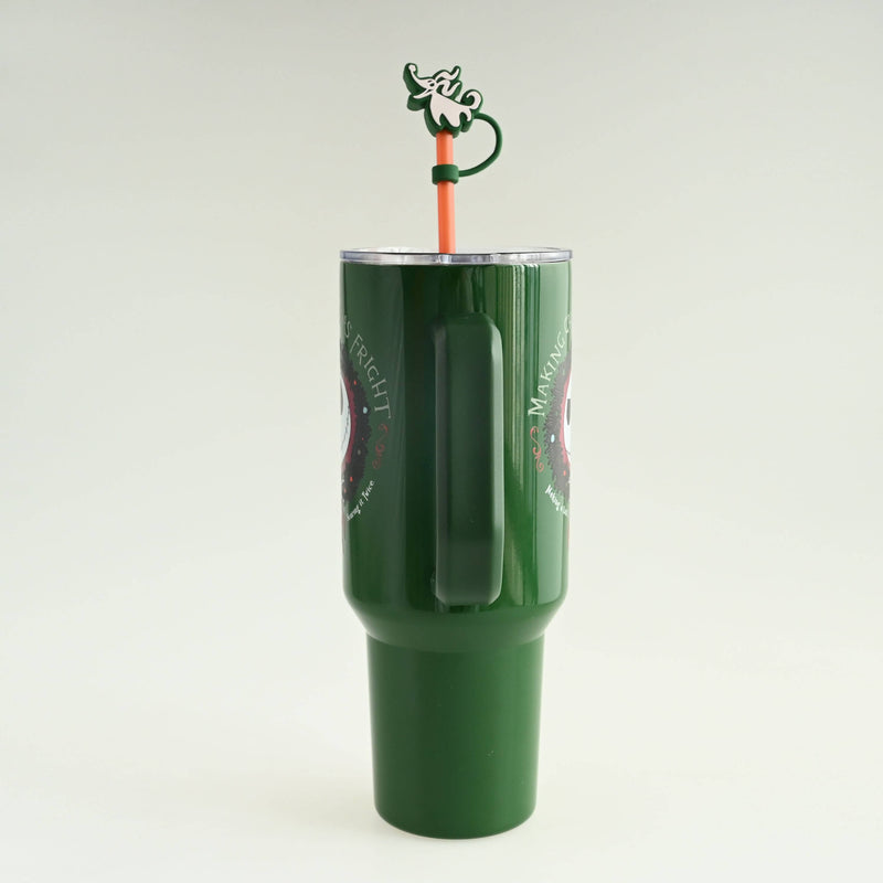Load image into Gallery viewer, NBC Christmas Fright Wreath 40oz SS Tumbler w/ Straw Cap

