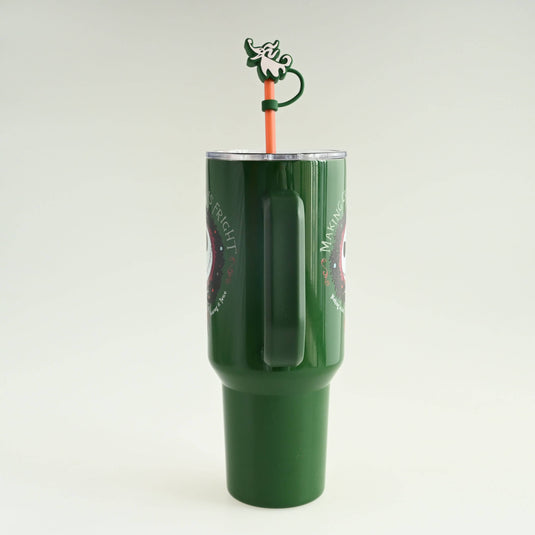 NBC Christmas Fright Wreath 40oz SS Tumbler w/ Straw Cap