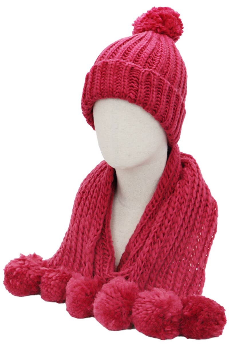 Load image into Gallery viewer, Crochet Chunky Knitted Beanie and Wrap Scarf
