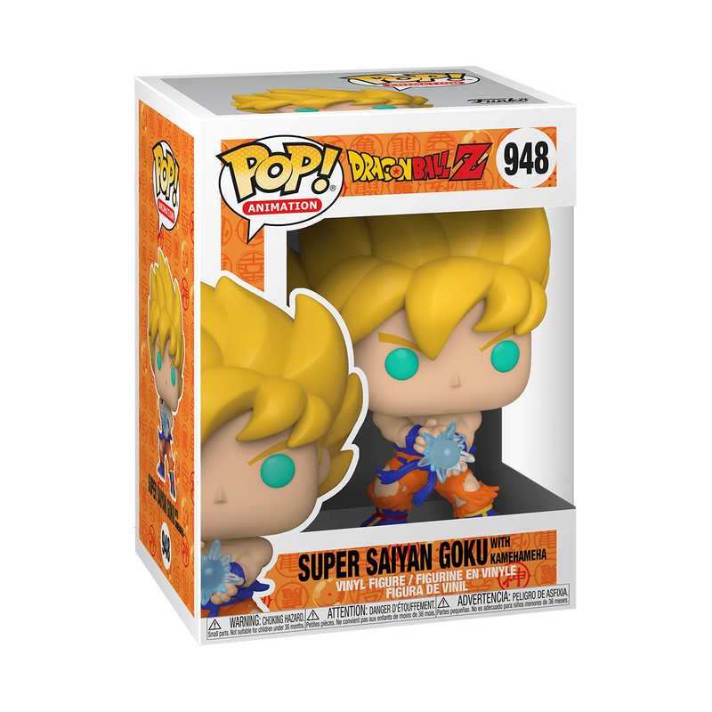 Load image into Gallery viewer, Funko POP! Animation: Dragon Ball Z S9 - Super Saiyan Goku with Kamehameha Wave Vinyl Figure
