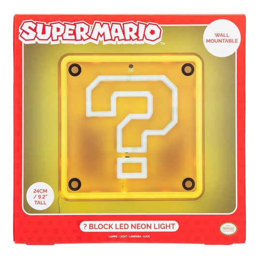 Paladone Super Mario - Question Block Wall Mountable LED Neon Light