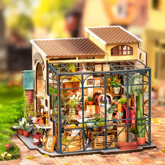 Robotime Rolife - Emily's Flower Shop House DIY Miniature House Figure