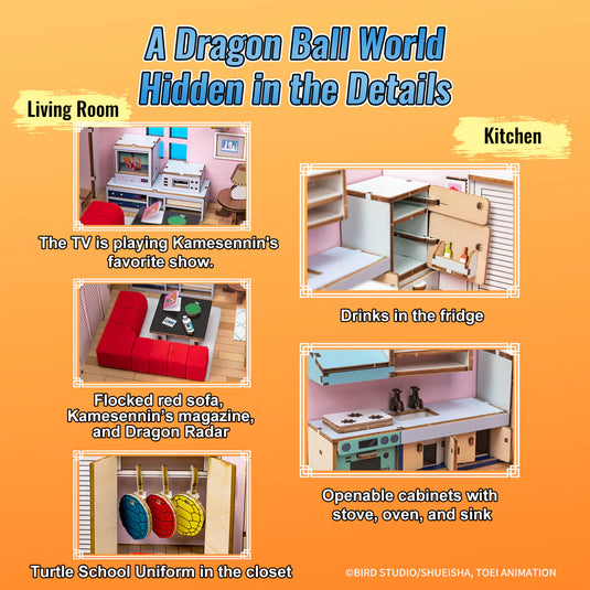 Puremind x Dragon Ball Z - Kame House DIY Miniature House Figure