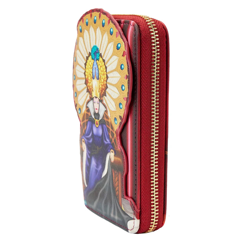 Load image into Gallery viewer, Loungefly Disney Snow White Evil Queen Throne Zip-Around Wallet
