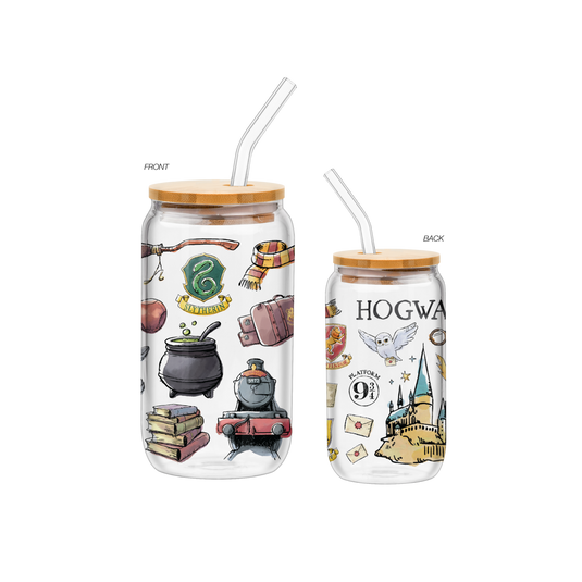 Harry Potter Hogwarts Destination 16oz Glass Tumbler