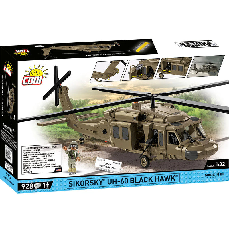 Load image into Gallery viewer, Cobi Armed Forces - Sikorsky UH-60 Black Hawk Helicopter Brick Toy
