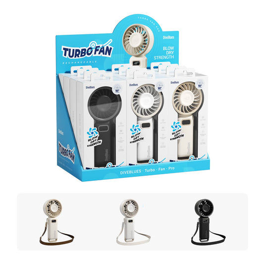 Turbo Wind Handheld Fan - Blow Dryer Level Power Fanzy