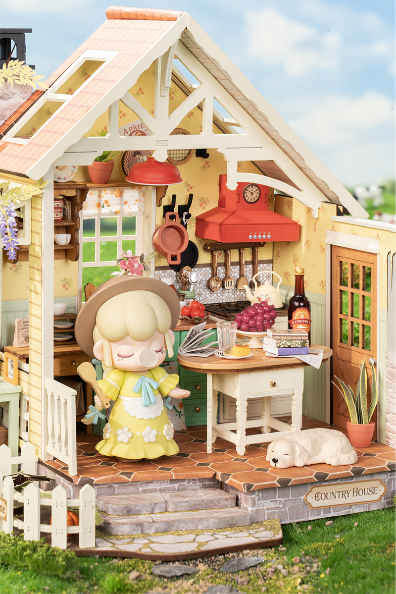 Load image into Gallery viewer, Robotime Rolife - Sunlit Farmhouse Kitchen DIY Miniature House
