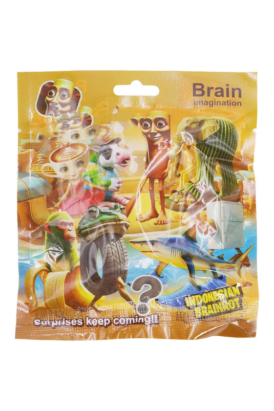 Cap Zone Brain Rot - 1pc Playing Card  and Figurine Blind Bag
