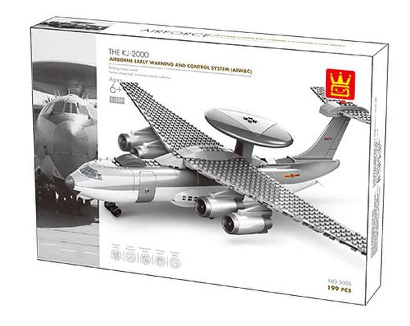 Load image into Gallery viewer, Wange Bricks Air Force: Airborne Early Warning Control Aircraft Brick Toy
