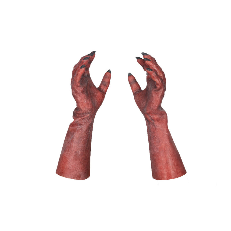 Cargue la imagen en el visor de la galería, Ghoulish Hyper Hands - Lucifer Costume Hands
