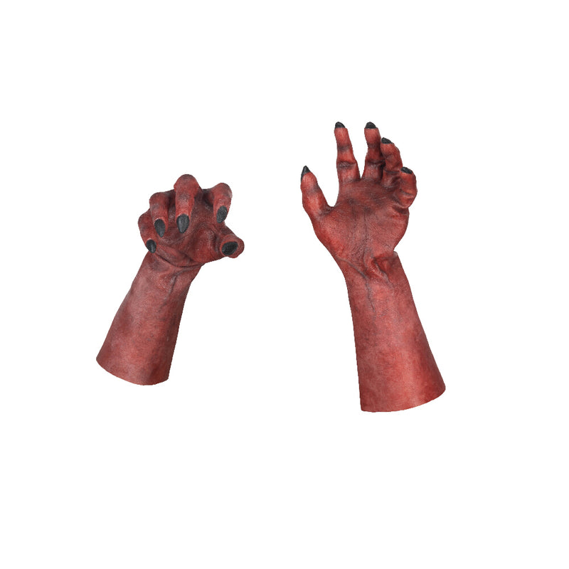 Cargue la imagen en el visor de la galería, Ghoulish Hyper Hands - Lucifer Costume Hands
