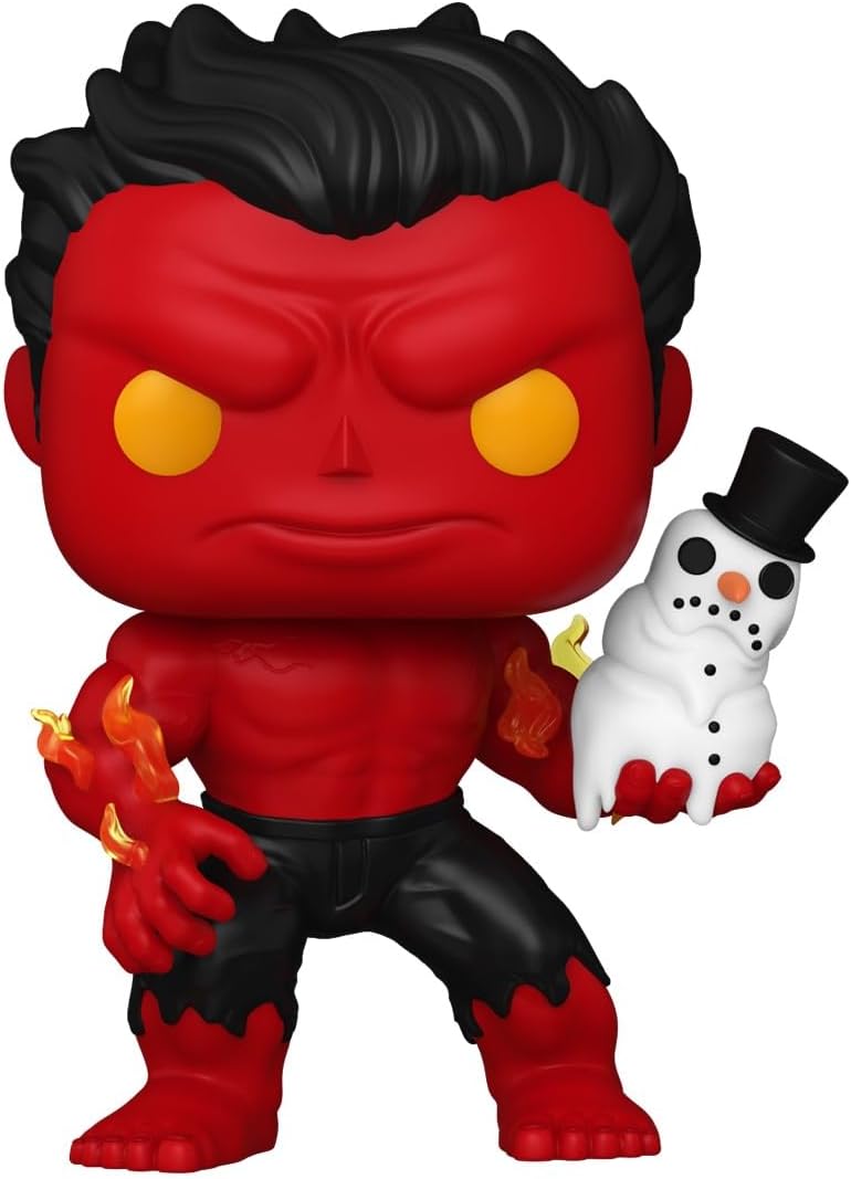 Load image into Gallery viewer, Funko Pop! Marvel: Holiday - Red Hulk Vinyl Figure
