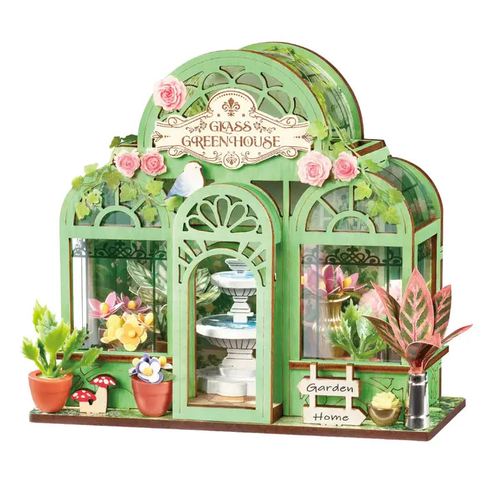 Chargez l'image dans la visionneuse de la galerie, Robotime Rolife - Green Fountain Garden DIY Miniature House Figure

